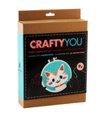 GiftCraft DIY Punch Needle Kit - Cat