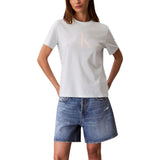 Calvin Klein Womens Monogram Logo Short Sleeve T-Shirt