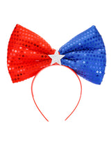Just Joyful Red, White, and Blue Bow Headband