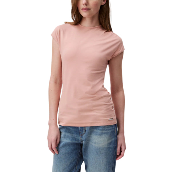 Calvin Klein Womens Matte Jersey Slim Short Sleeve T-Shirt
