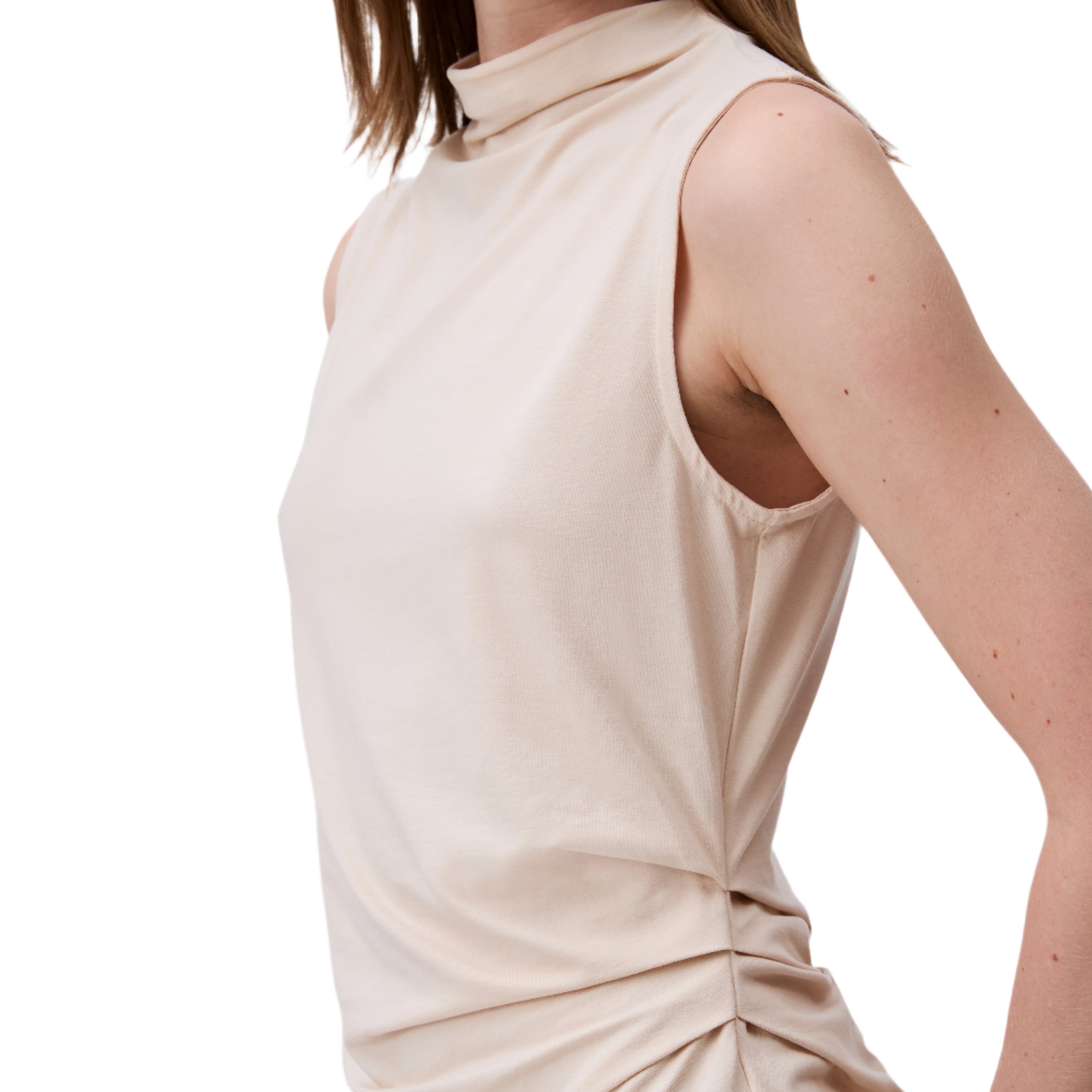 Calvin Klein Womens Mock Neck Sleevless Top