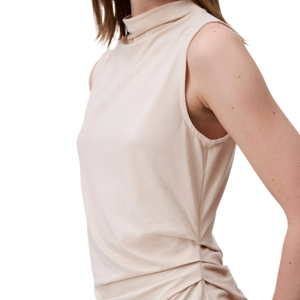 Calvin Klein Womens Mock Neck Sleevless Top