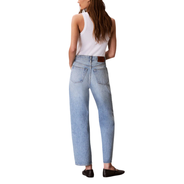 Calvin Klein Womens High Rise Barrel Fit Jeans