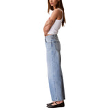 Calvin Klein Womens High Rise Barrel Fit Jeans