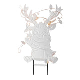 Evergreen Christmas Vacation Festive Friends Metal Garden Stake