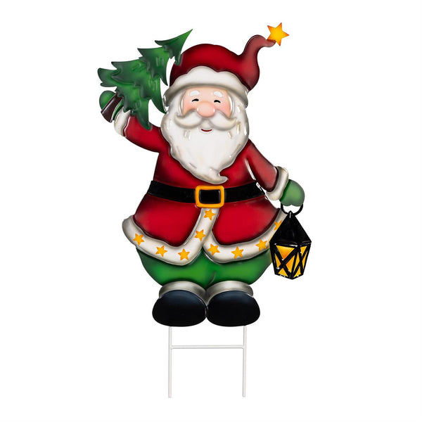 Evergreen Christmas Vacation Festive Friends Metal Garden Stake