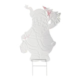 Evergreen Christmas Vacation Festive Friends Metal Garden Stake