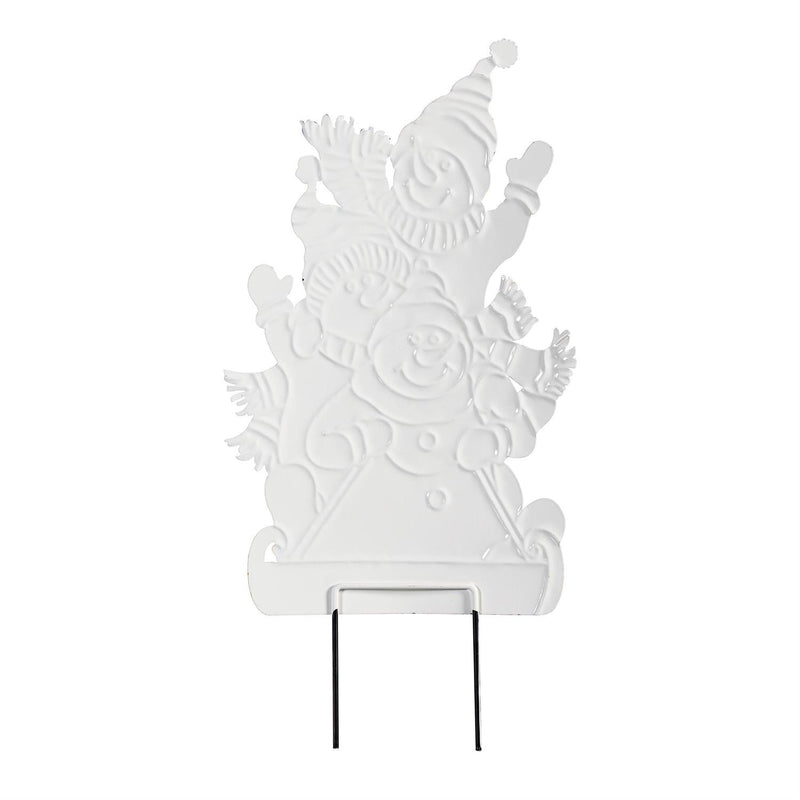 Evergreen Christmas Vacation Festive Friends Metal Garden Stake