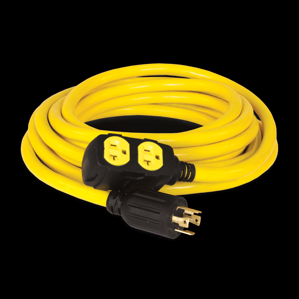 Champion Power Equipment 25-Foot 30-Amp 125/250-Volt Duplex-Style Generator Extension Cord (L14-30P to four 5-20R)