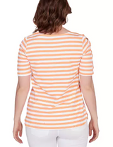 Ruby Rd. Womens Striped Cotton Top
