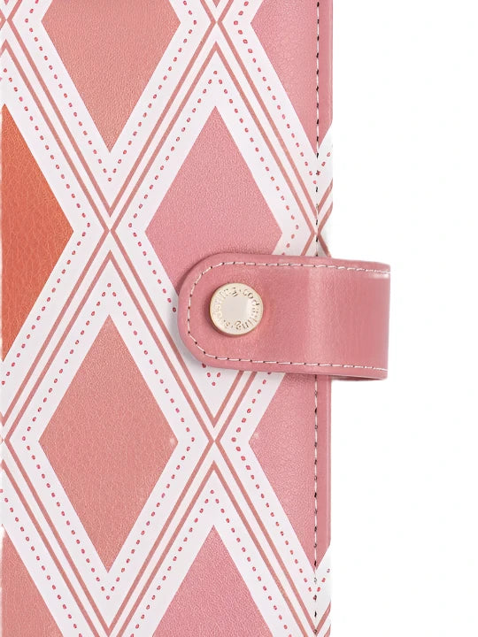 Mary Square Padfolio - Diamond Pink