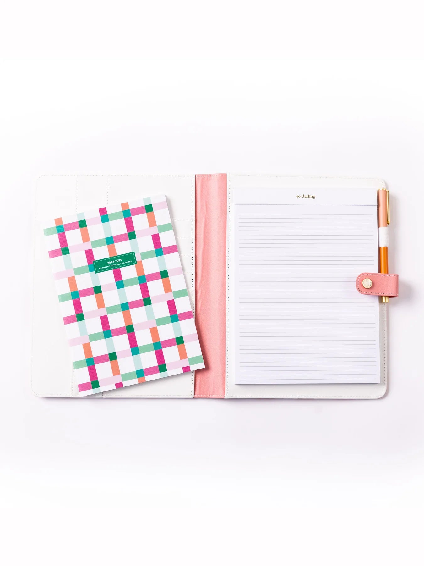 Mary Square Large Monthly Academic Planner - Check Mate