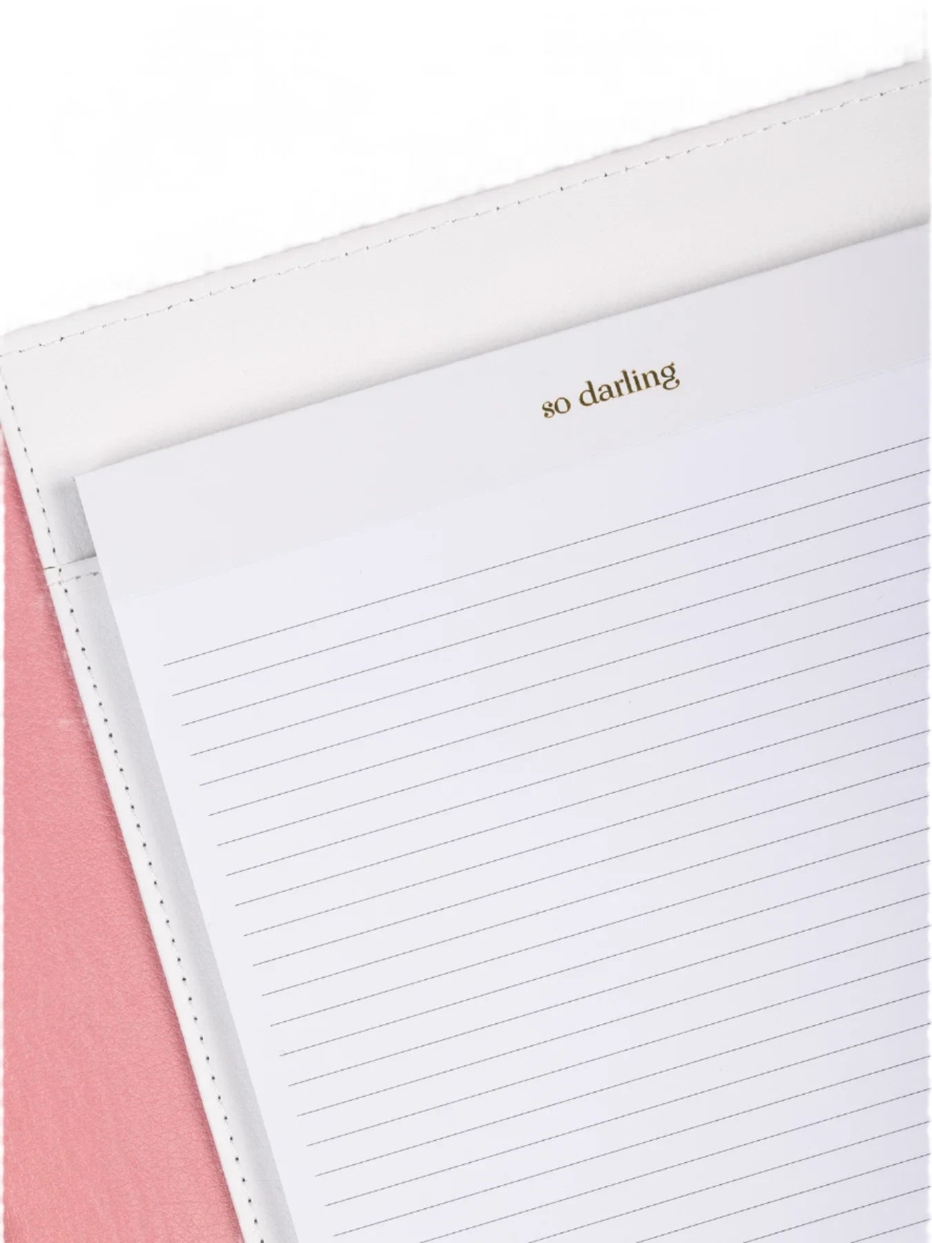 Mary Square Padfolio - Diamond Pink