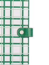 Mary Square Padfolio - On The Grid Green