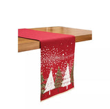 C&F Home Christmas Snowy Trees Runner