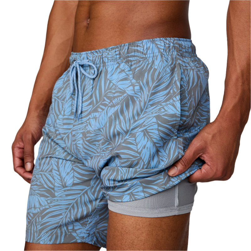 Free Country Mens Sunset Voyage Swim Trunks