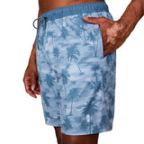 Free Country Mens Textured Solid Swim Trunks