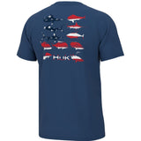 Huk Mens KC Flag Fish Short Sleeve T-Shirt