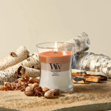 WoodWick Hearth Spice Medium Hourglass Trilogy Candle - 9.7 oz.
