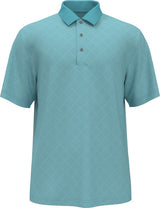 PGA Tour Mens Argyle Jacquard Short Sleeve Polo Shirt