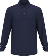 PGA Tour Mens Micro Birdseye Long Sleeve Polo Shirt