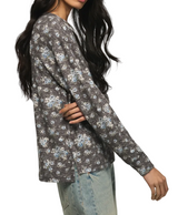 Lucky Brand Womens Cloud Long Sleeve Crew Neck Shirt