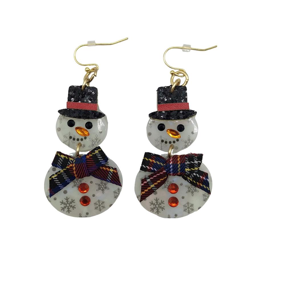 Just Joyful Snowman Drop Earrings