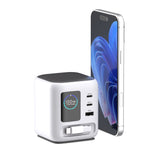 PhoneSuit Novo GaN All-in-One USB-C/C/A Hub - Built-in Retractable USB-C Cable - LCD - 100W PD