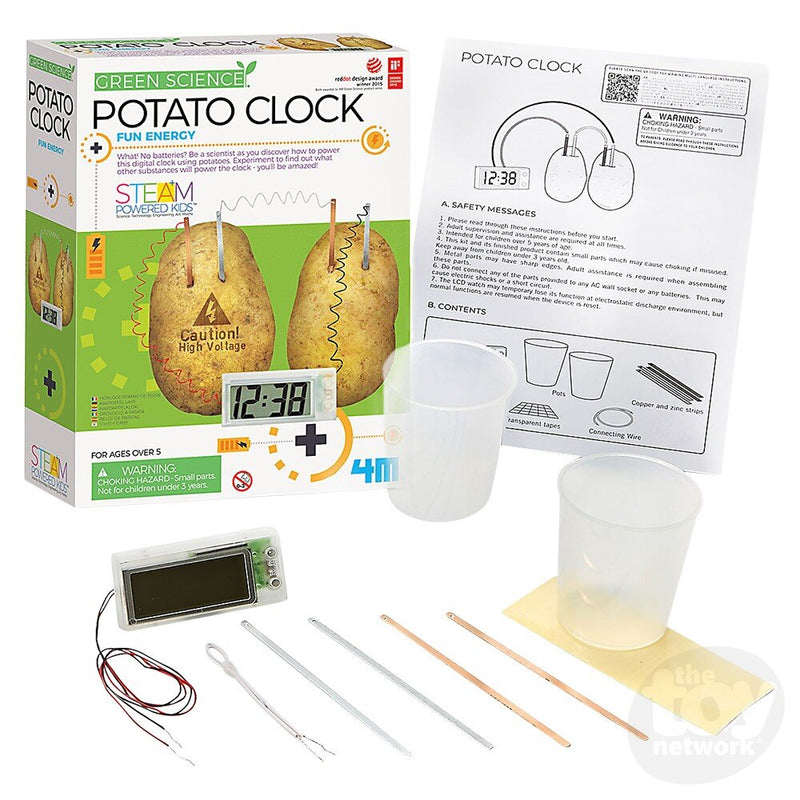 The Toy Network Green Science Potato Clock