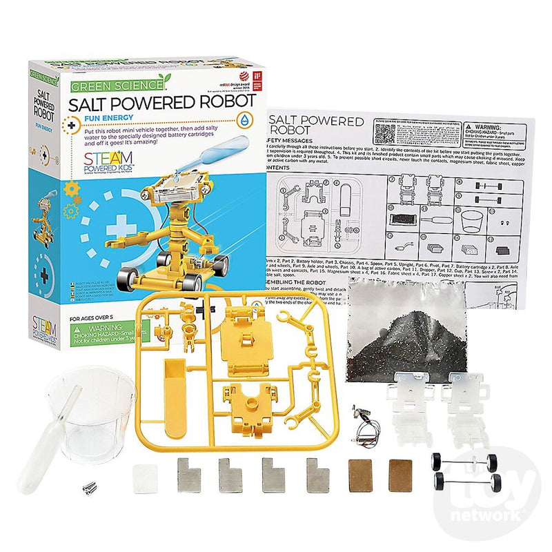 The Toy Network Green Science Salt Powered Robot