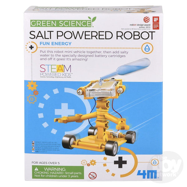 The Toy Network Green Science Salt Powered Robot