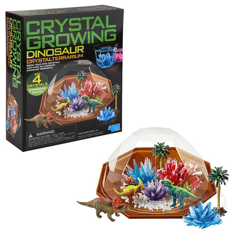 The Toy Network Crystal Growing Dino Crystal Terrarium