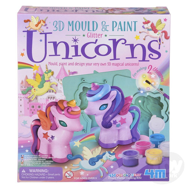 The Toy Network 3D Mould & Paint Glitter Unicorns
