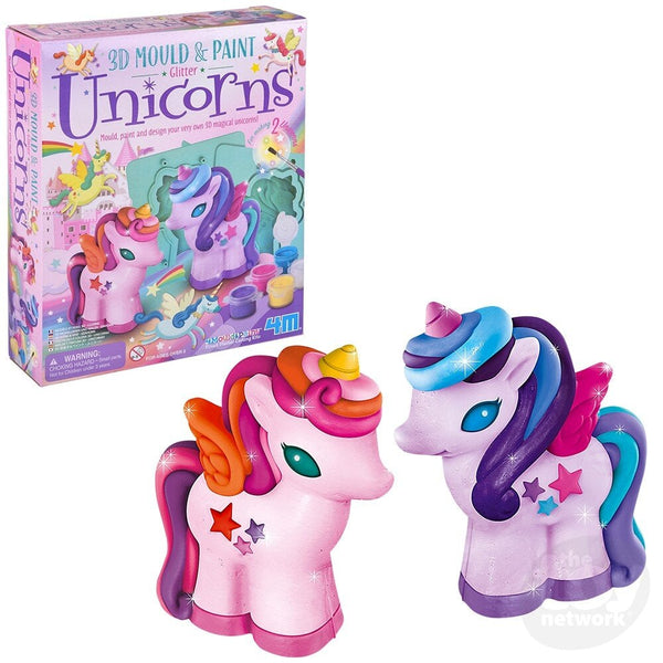 The Toy Network 3D Mould & Paint Glitter Unicorns