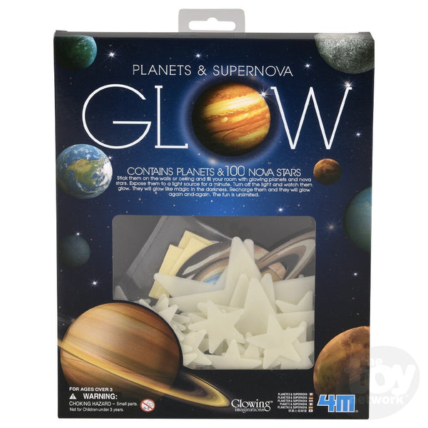 The Toy Network Glow Planets & Super Nova Set - 100 Pcs