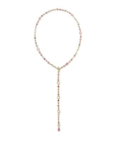 Kendra Scott Mini Elisa Abbie Pink Mix Strand Necklace - Gold Plated