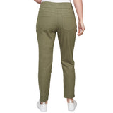 Ruby Rd. Womens Pull On Denim Ankle Pant