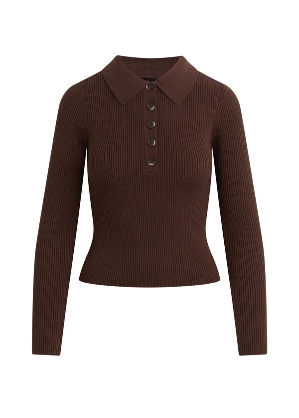 Joe's Jeans Womens Lisa Polo Sweater