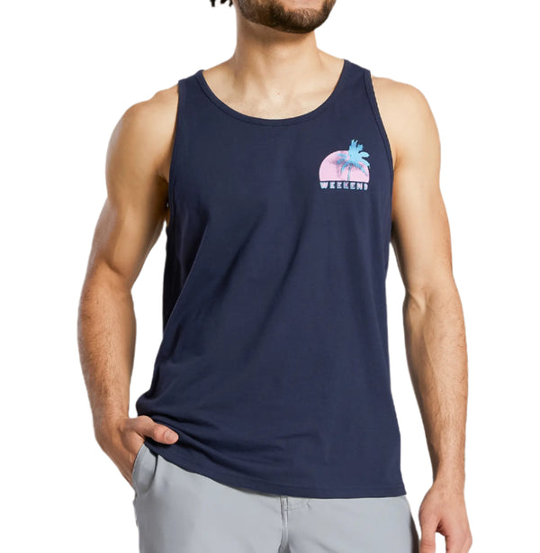 Chubbies Mens The Palm, Wave & Sunset Tank Top