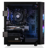 CLX SET Gaming Desktop - AMD Ryzen 5 5600 3.5GHz 6-Core Processor, 16GB DDR4 Memory, GeForce RTX 3050 8GB GDDR6 Graphics, 500GB M.2 NVMe SSD, 2TB HDD, WiFi, Black CLX Edition Spear MicroATX Tower RGB Fans, Windows 11 Home 64-bit