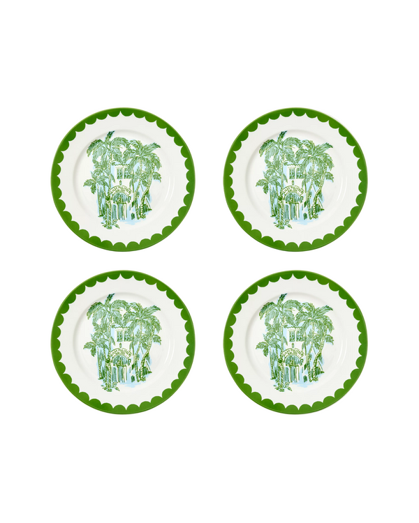Lilly Pulitzer Ceramic Salad Plates - Set of 4