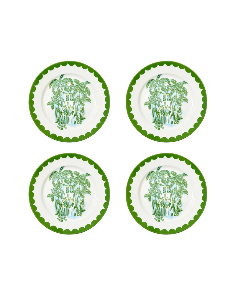 Lilly Pulitzer Ceramic Salad Plates - Set of 4