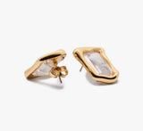 Kate Spade Molten Glass Statement Stud Earrings - Gold-Plated