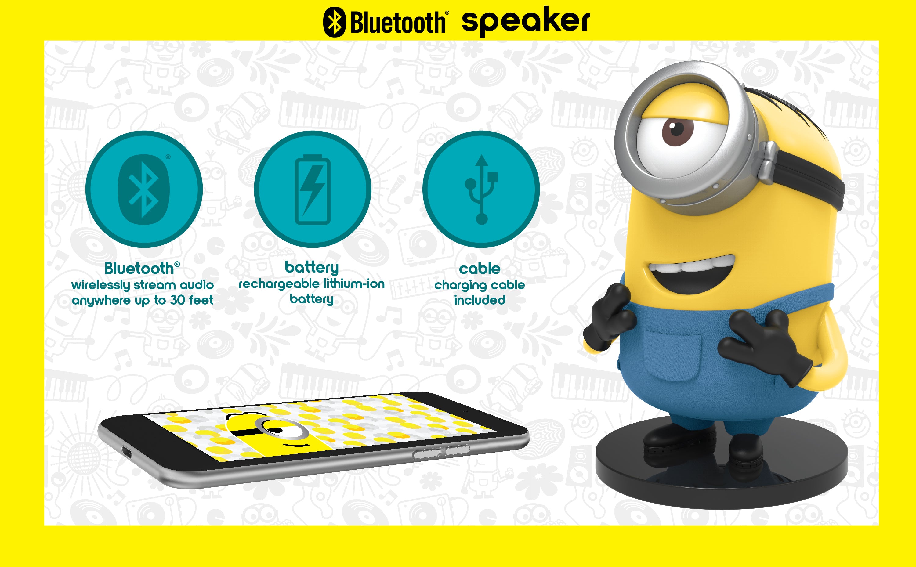 KIDdesigns Minions Bluetooth Speaker