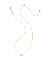Kendra Scott Mini Elisa Luxe Gold Short Pendant Necklace
