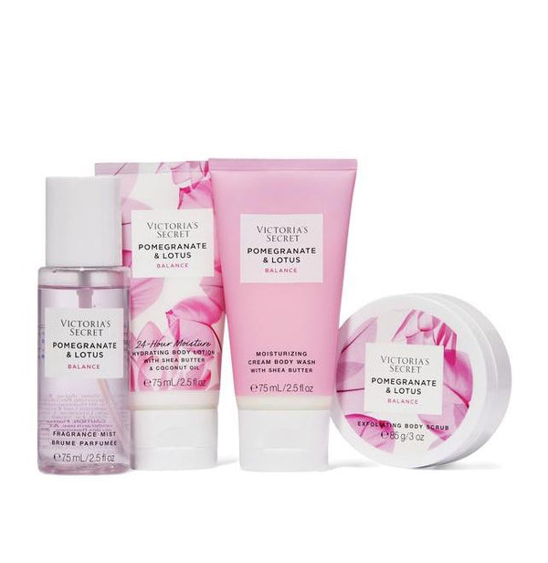 VICTORIA'S SECRET Pomegranate & Lotus 4-Piece Set