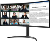 LG 34" VA Curved UltraWide WQHD 100Hz Monitor with HDR 10 (HDMI, DisplayPort, USB-C)
