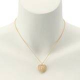 Kurt Geiger Signature Eagle Pavé Heart Pendant Necklace
