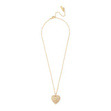 Kurt Geiger Signature Eagle Pavé Heart Pendant Necklace