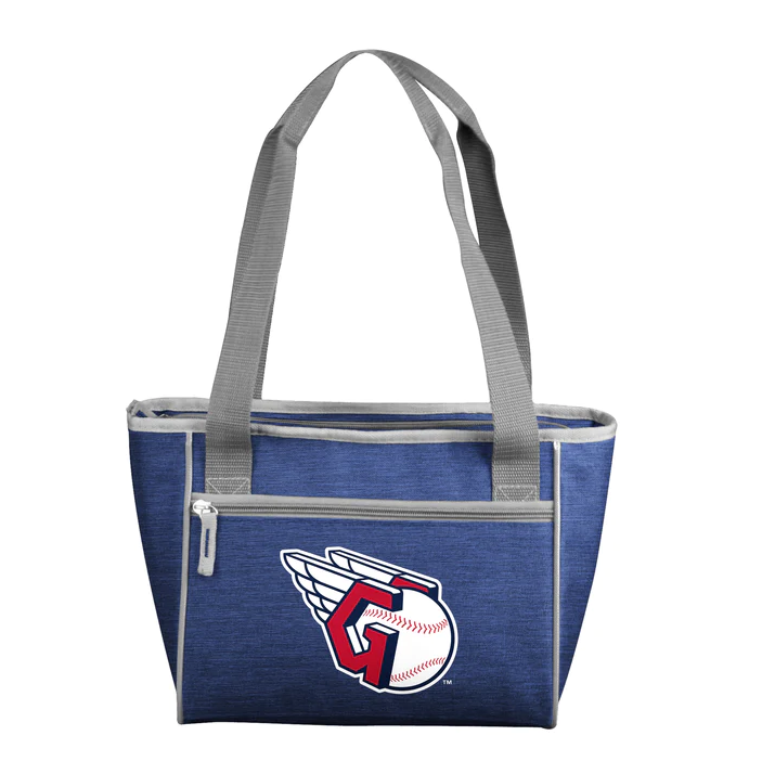 Logo Brands Cleveland Guardians Crosshatch 16 Can Cooler Tote
